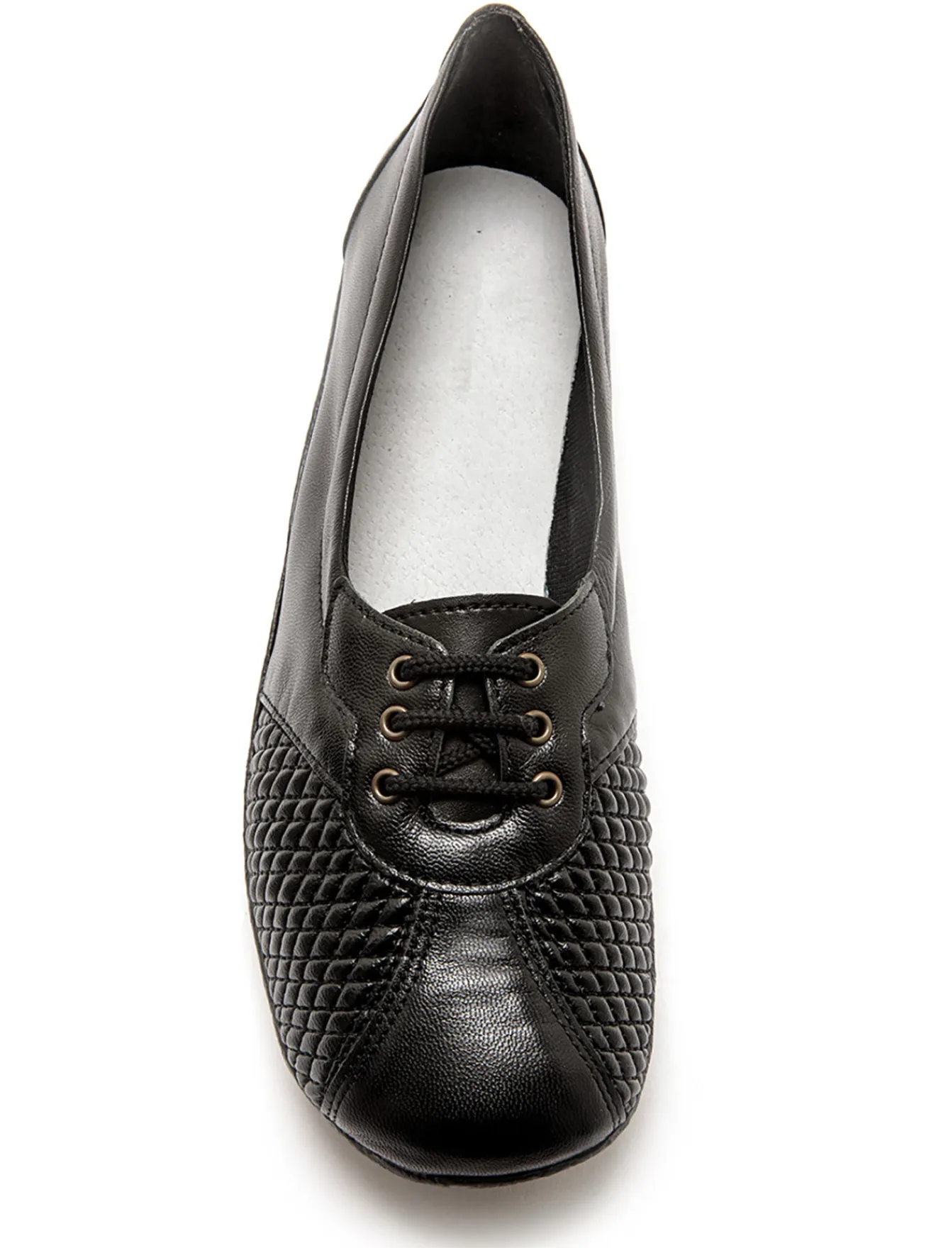 Hot Derbies côtés extensibles cuir Femme Baskets, Derbies