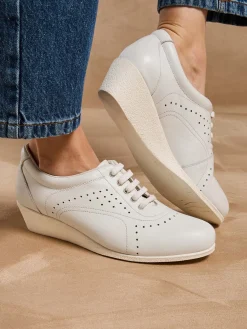 Outlet Derbies cuir à lacets Femme Baskets, Derbies