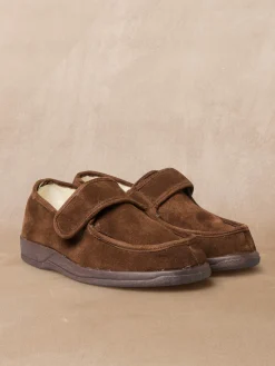 New Derbies fourrés à scratch Homme Chaussons|Chaussures Homme