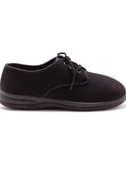 Clearance Derbies grande largeur Femme Chaussures En Toile