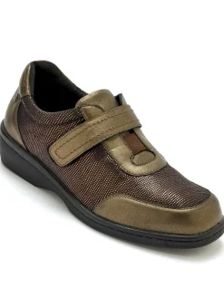 New Derbies pieds sensibles à scratch Femme Baskets, Derbies