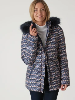 Discount Doudoune à capuche amovible Femme Manteau, Parka