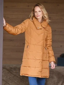 Clearance Doudoune matelassée col montant Femme Manteau, Parka