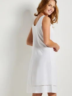 Online Fond de robe en pur coton, long. 100cm Fond De Robe, Jupon