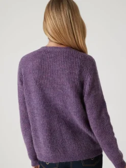 Online Gilet avec laine et mohair Femme Gilet