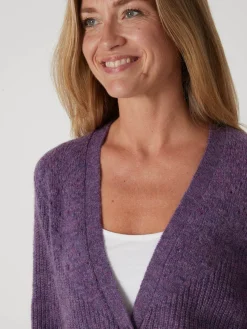 Online Gilet avec laine et mohair Femme Gilet