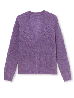 Online Gilet avec laine et mohair Femme Gilet