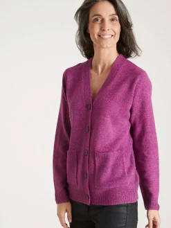 Discount Gilet classique en maille chinée Femme Gilet