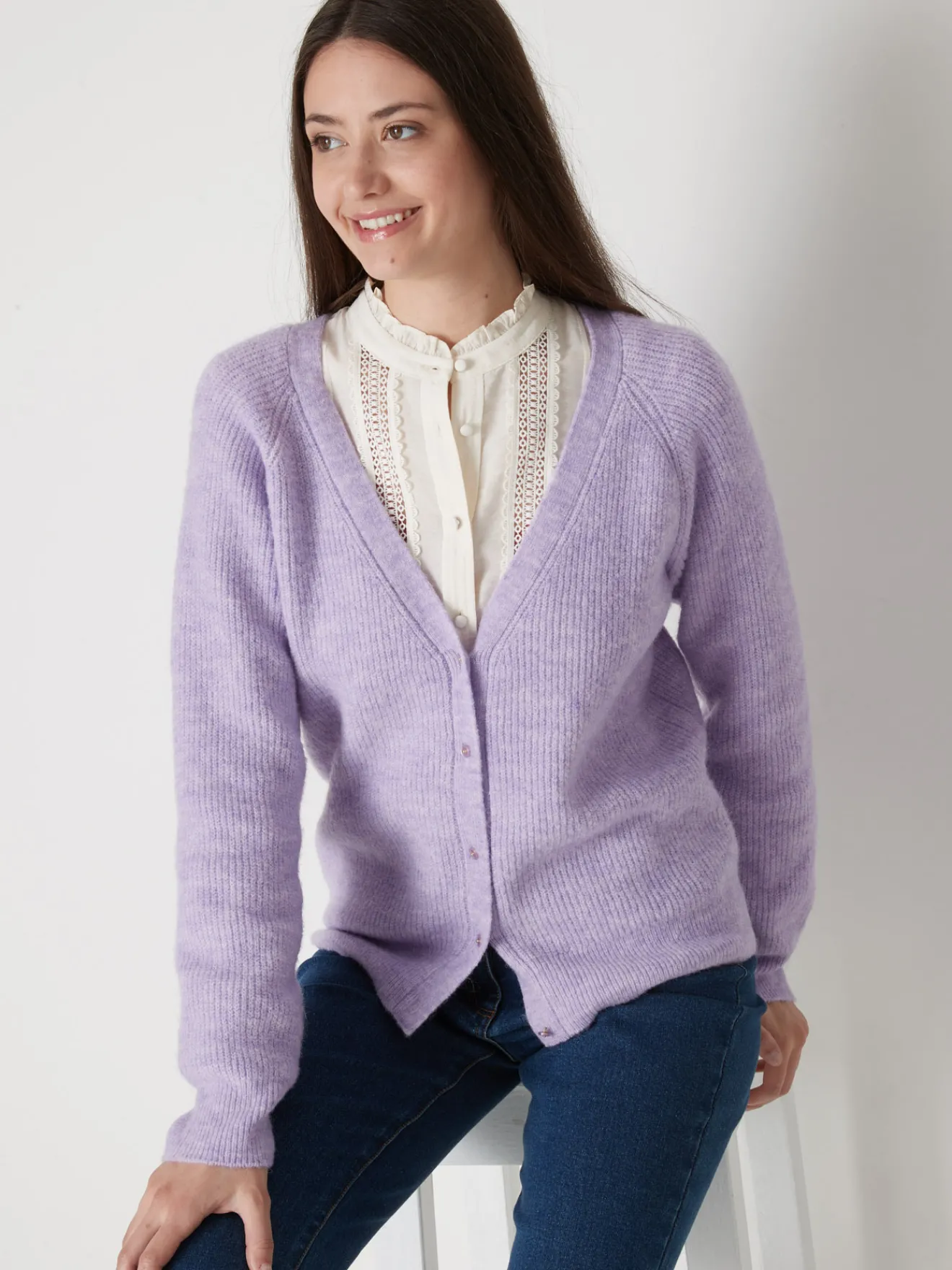 Outlet Gilet côtes anglaises Femme Gilet