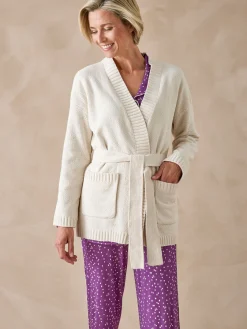 Clearance Gilet en maille bouclette Peignoir, Robe De Chambre