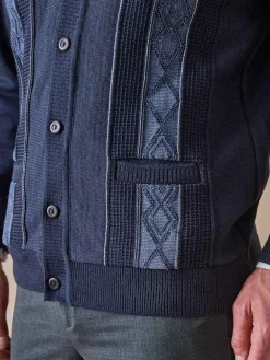 Best Gilet jacquard avec laine Homme Gilet, Cardigan