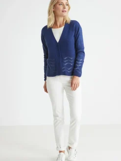 Clearance Gilet long encolure V Femme Gilet