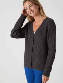 Hot Gilet maille fantaisie Femme Gilet