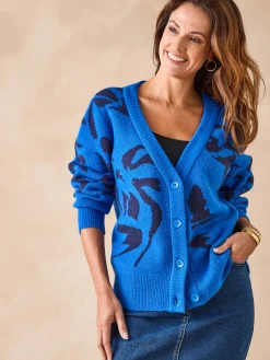 New Gilet maille jacquard Femme Gilet