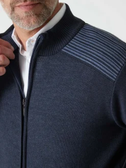 New Gilet zippé avec laine Homme Gilet, Cardigan