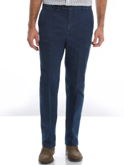 Hot Jean droit confort ceinture élastiquée Homme Pantalon|Jean