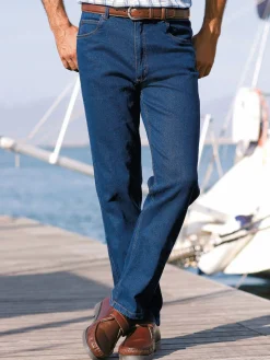 Discount Jean droit extensible élastiqué Homme Pantalon|Jean