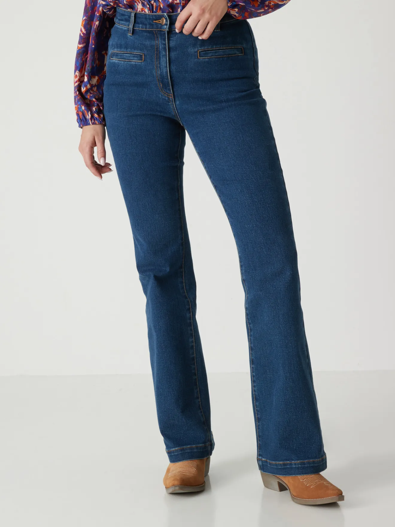 Discount Jean élastiqué bas évasé stature -1.60 m Femme Jean|Pantalon