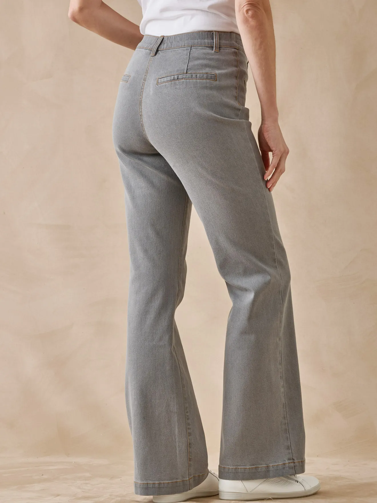 Discount Jean élastiqué bas évasé stature +1.60m Femme Jean|Pantalon
