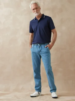 Discount Jean élastiqué denim léger Homme Pantalon