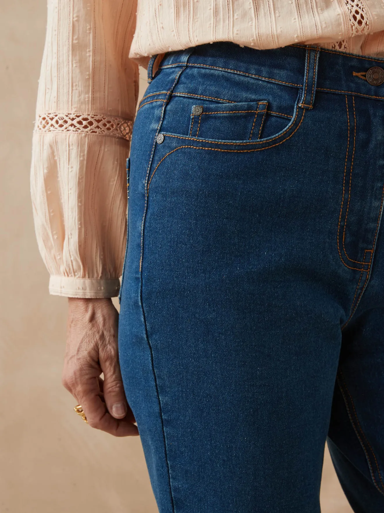 Sale Jean 7/8ème coupe Mom Femme Jean|Pantalon