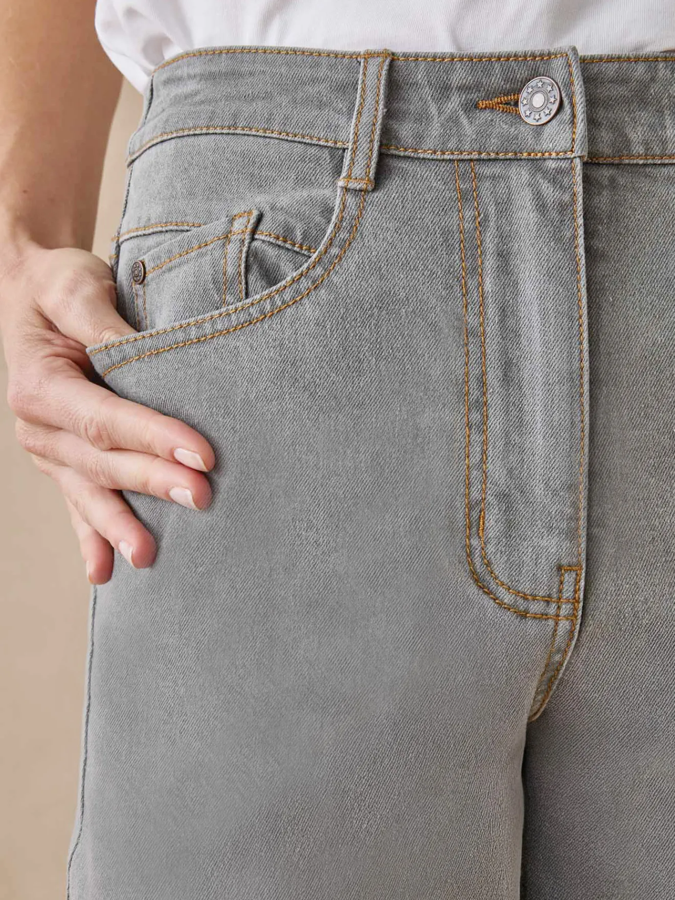 Sale Jean 7/8ème taille haute Femme Jean|Pantalon