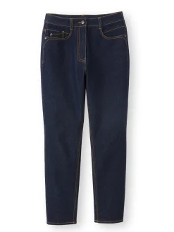 Clearance Jean 7/8ème taille haute Femme Pantalon|Jean