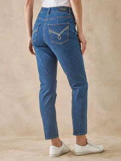 Sale Jean 7/8ème taille haute Femme Jean|Pantalon