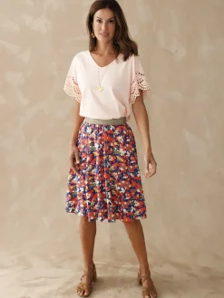 Discount Jupe courte entièrement élastiquée Femme Jupe