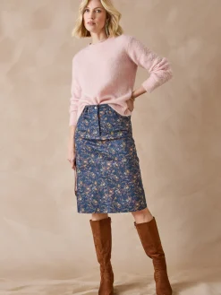 Hot Jupe droite 5 poches Femme Jupe