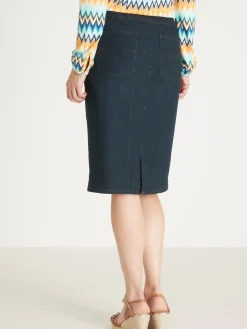 Outlet Jupe droite 5 poches extensible Femme Jupe