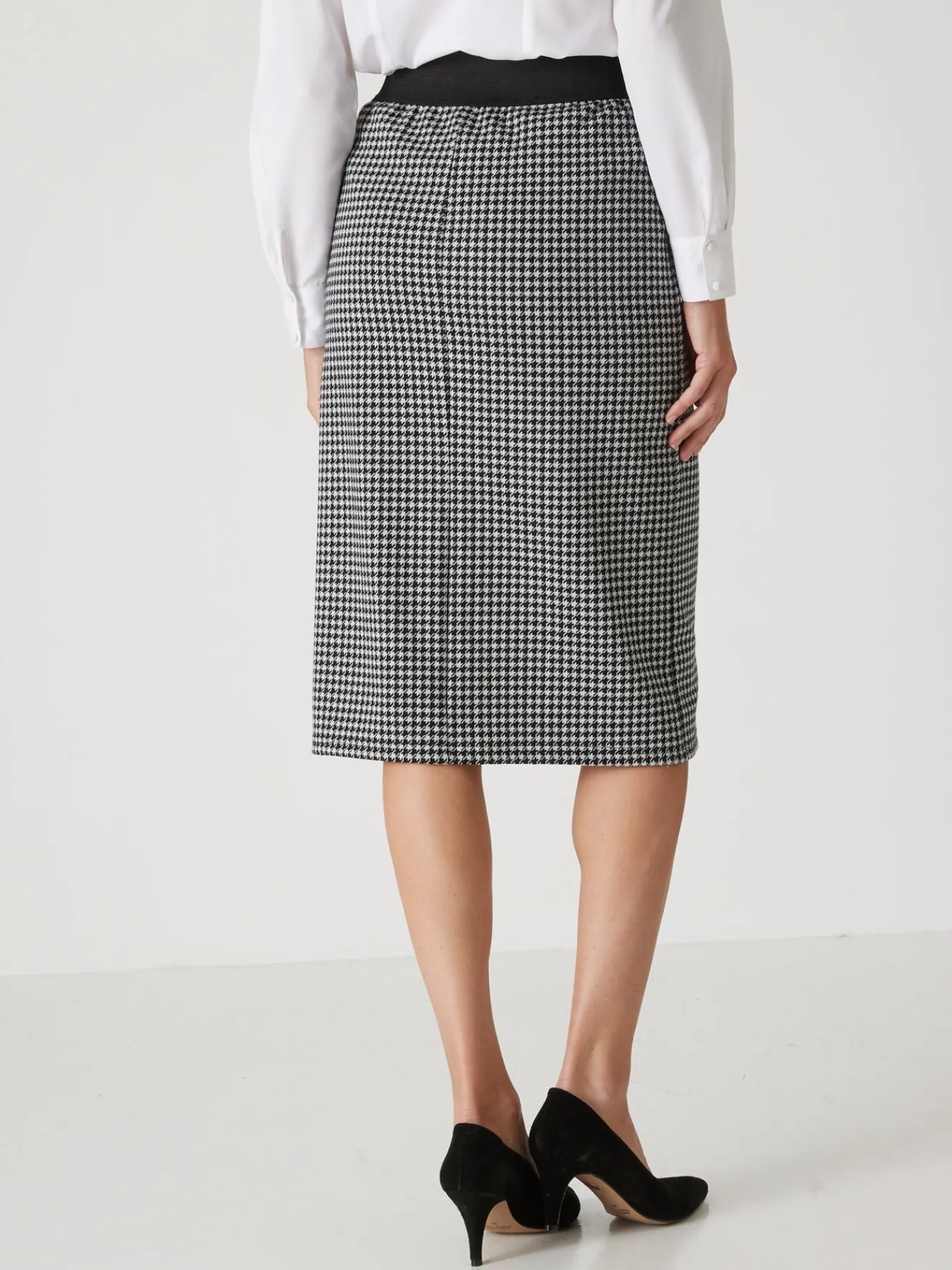 Jupe droite élastiquée Femme Jupe