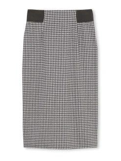 Jupe droite élastiquée Femme Jupe