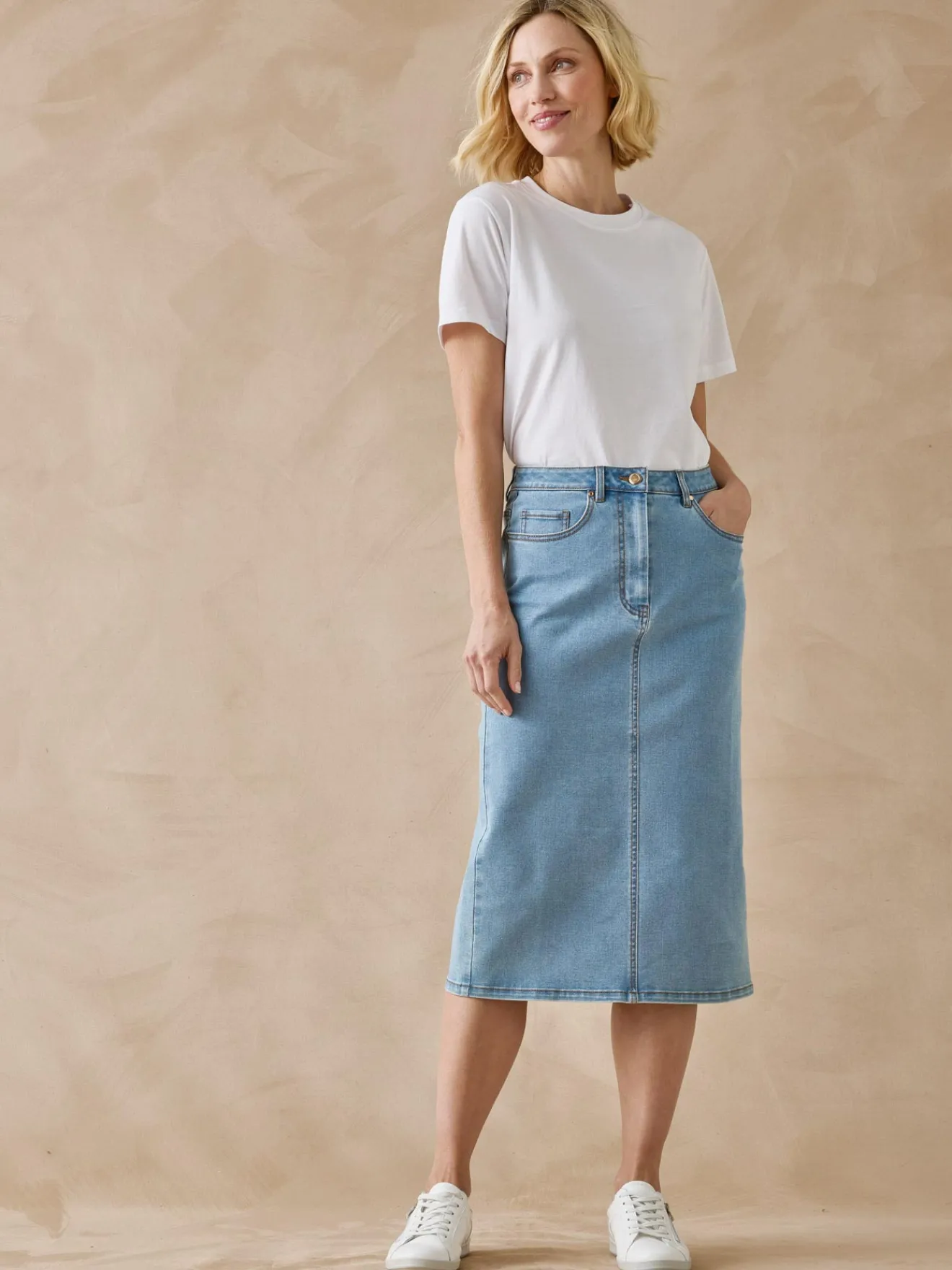 Jupe en denim Femme Jupe