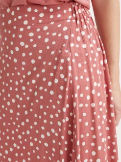 Jupe élastiquée asymétrique Femme Jupe