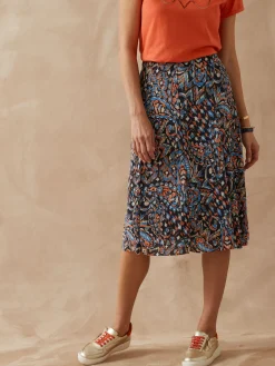 Outlet Jupe élastiquée plissé permanent Femme Jupe