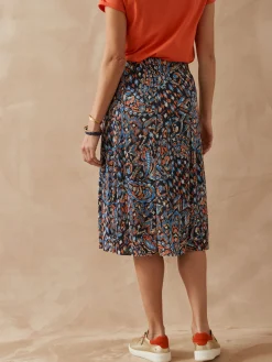 Outlet Jupe élastiquée plissé permanent Femme Jupe