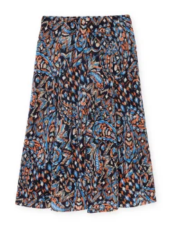 Outlet Jupe élastiquée plissé permanent Femme Jupe