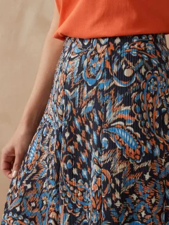 Outlet Jupe élastiquée plissé permanent Femme Jupe