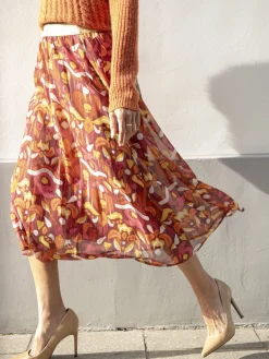 Clearance Jupe longue en voile Femme Jupe