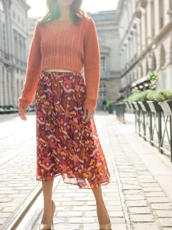 Clearance Jupe longue en voile Femme Jupe