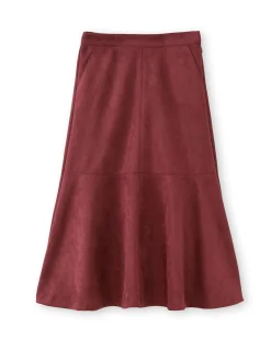 Discount Jupe suédine élastiquée dos Femme Jupe