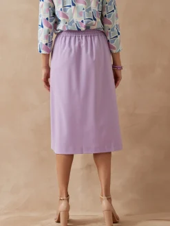 New Jupe trapèze élastiquée Femme Jupe