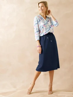 Clearance Jupe trapèze élastiquée Femme Jupe