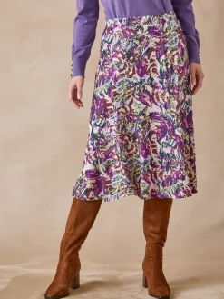 Jupe évasée en maille douce Femme Jupe