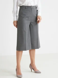 Clearance Jupe-culotte élastiquée dos Femme Jupe|Pantalon