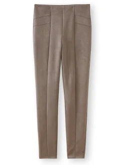 Hot Legging en maille suédine Femme Pantalon