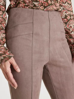 Hot Legging en maille suédine Femme Pantalon