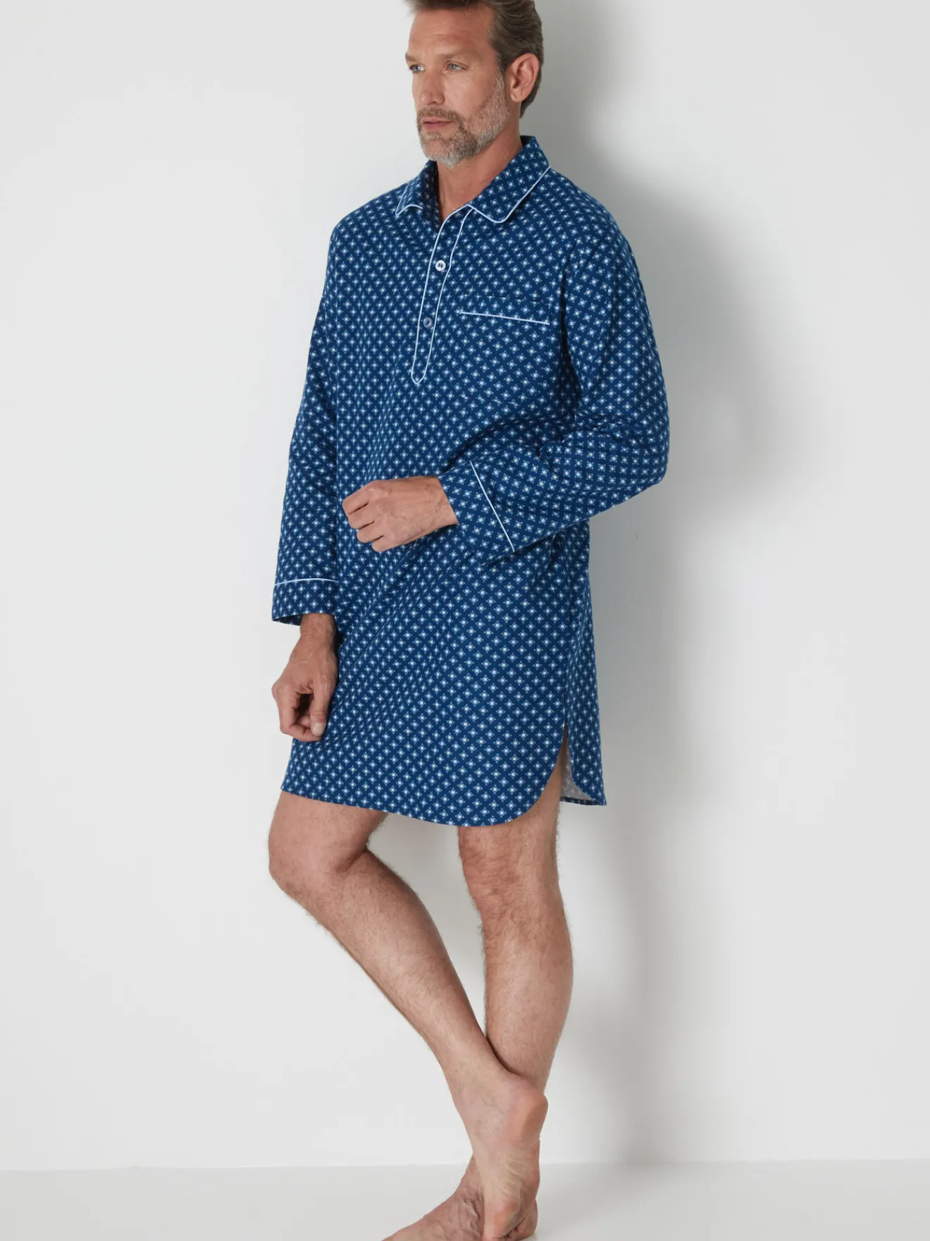 Online Liquette en flanelle pur coton Homme Pyjama