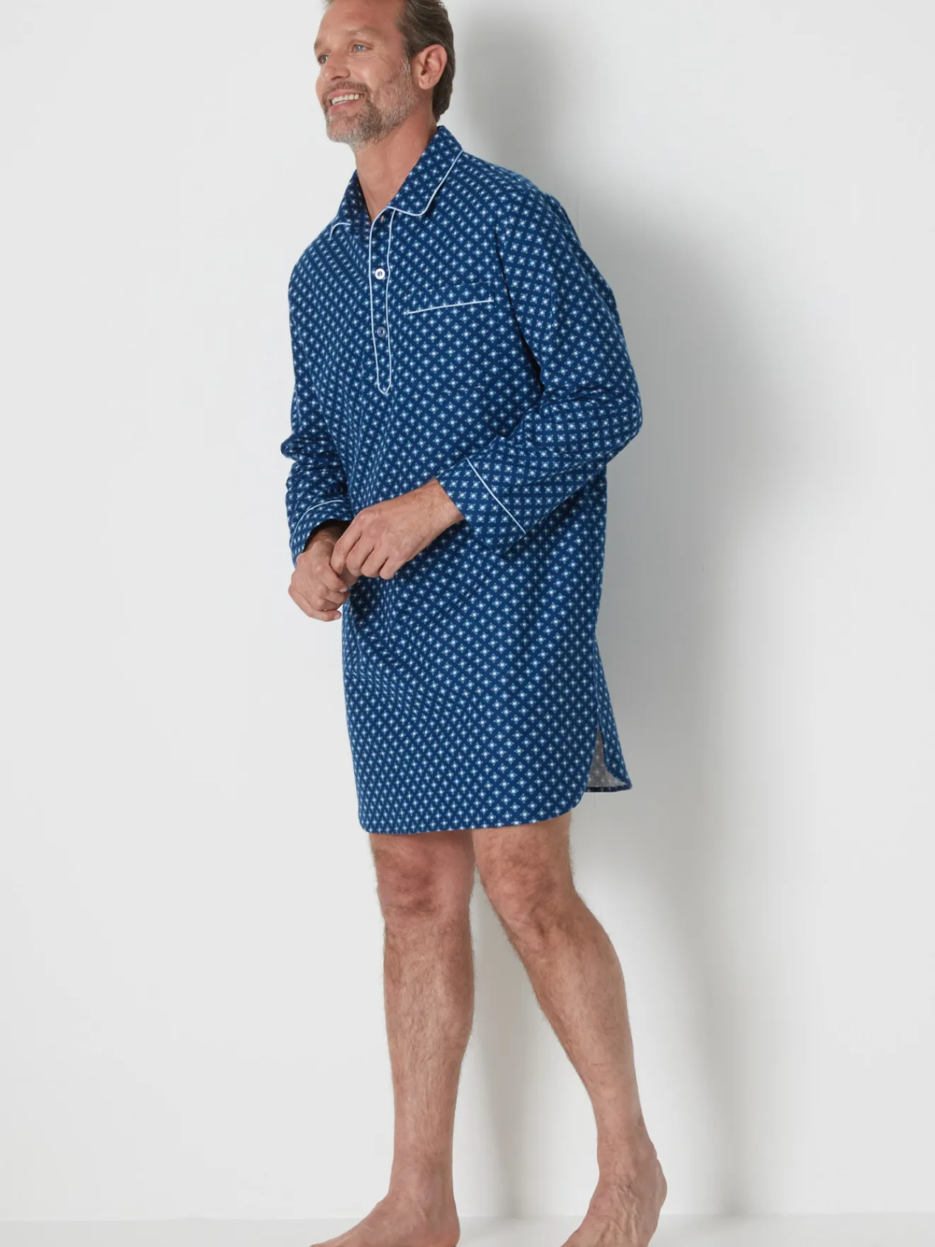 Online Liquette en flanelle pur coton Homme Pyjama